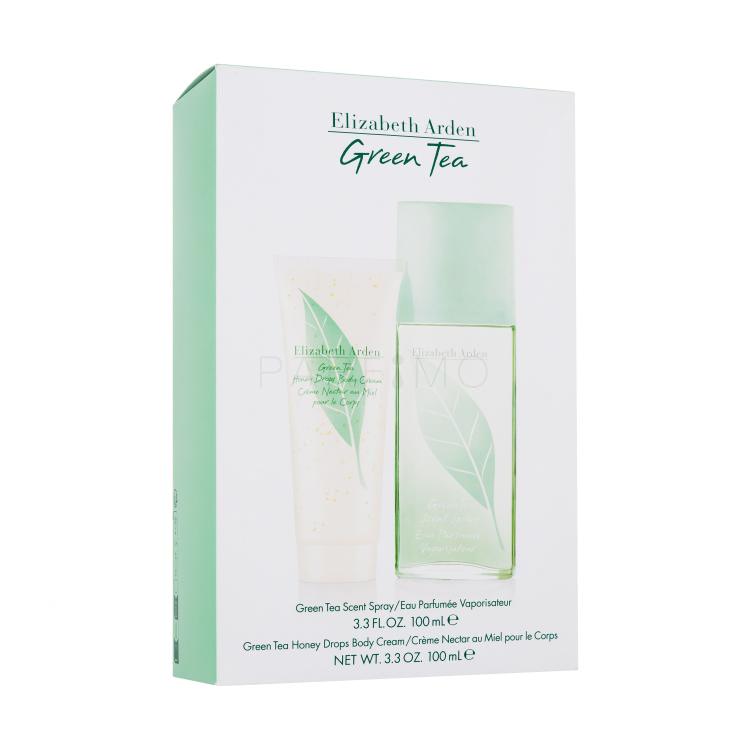 Elizabeth Arden Green Tea SET1 Pacco regalo Eau de Parfum 100 ml + crema per il corpo Honey Drops 100 ml
