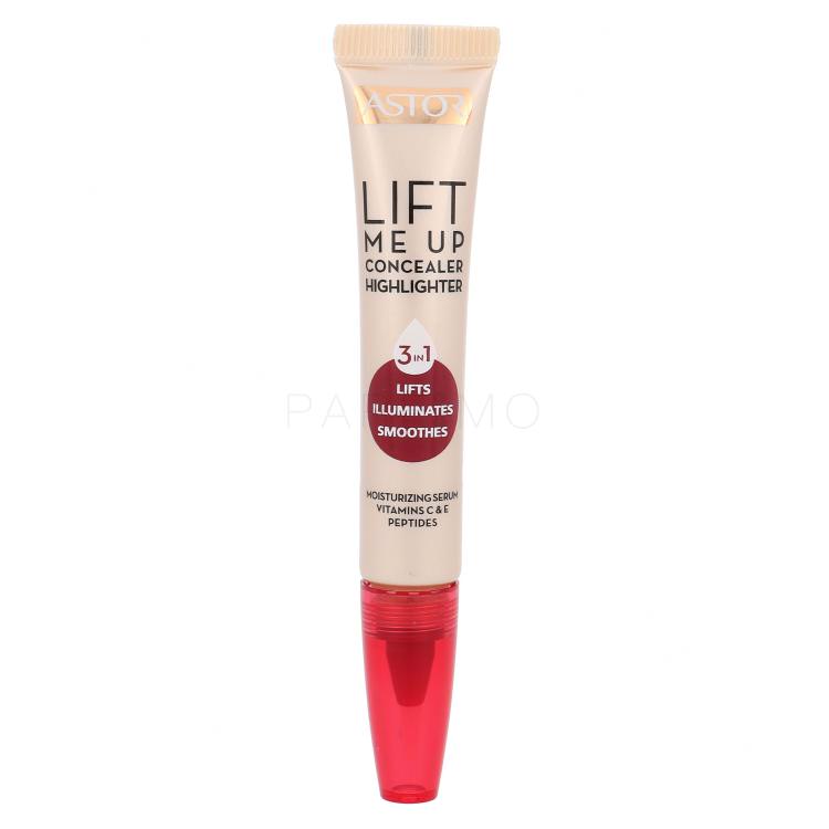 ASTOR Lift Me Up 3in1 Concealer Highlighter Correttore donna 7 ml Tonalità 001 Light