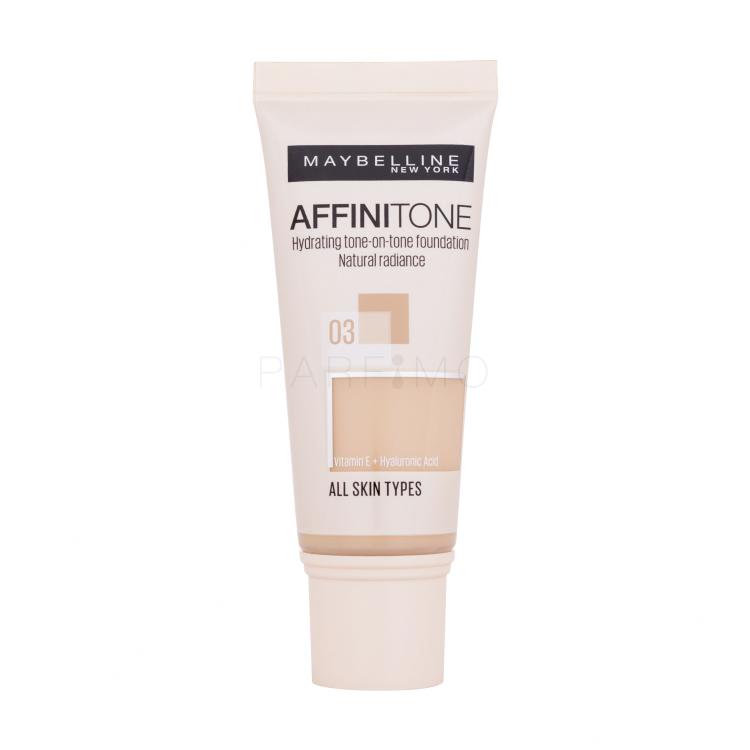 Maybelline Affinitone Fondotinta donna 30 ml Tonalità 03 Light Sand Beige