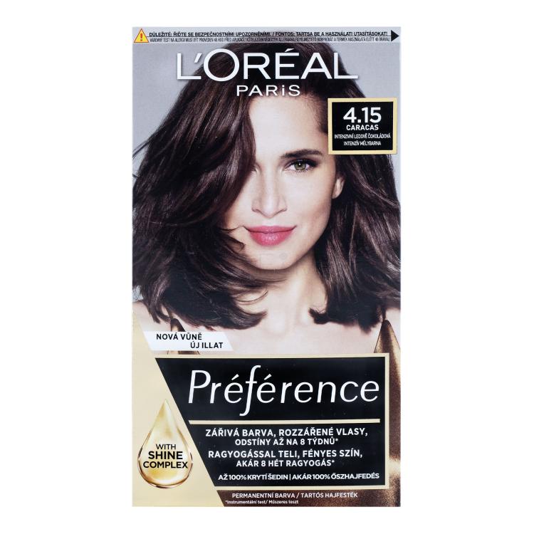 L&#039;Oréal Paris Préférence Tinta capelli donna 60 ml Tonalità 4,15-M1 Caracas