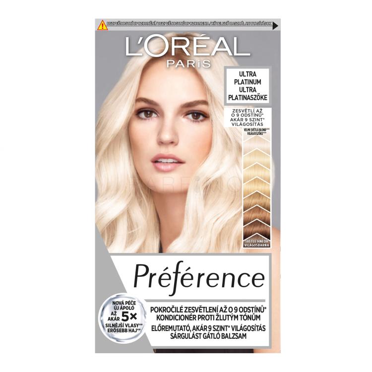 L&#039;Oréal Paris Préférence Les Blondissimes Tinta capelli donna 60 ml Tonalità Ultra Platinum