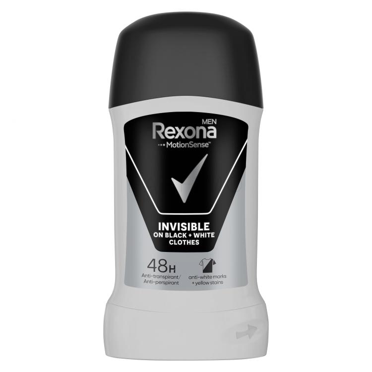 Rexona Men Invisible Black + White Antitraspirante uomo 50 ml