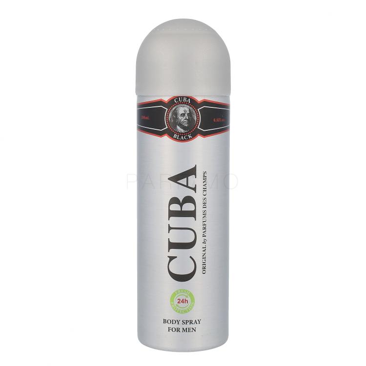 Cuba Black Deodorante uomo 200 ml