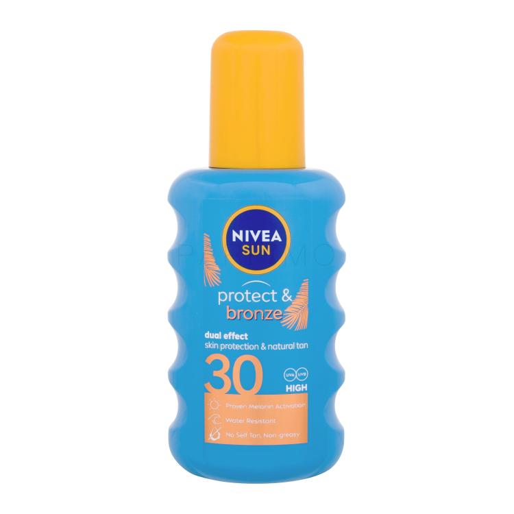 Nivea Sun Protect &amp; Bronze Sun Spray SPF30 Protezione solare corpo 200 ml