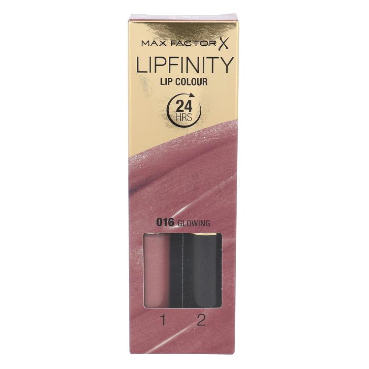 Max Factor Lipfinity 24HRS Lip Colour Rossetto donna 4,2 g Tonalità 016 Glowing