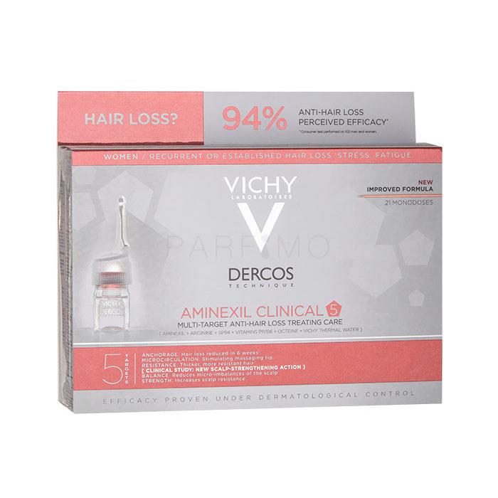 Vichy Dercos Aminexil Clinical 5 Sieri e trattamenti per capelli donna 21x6 ml