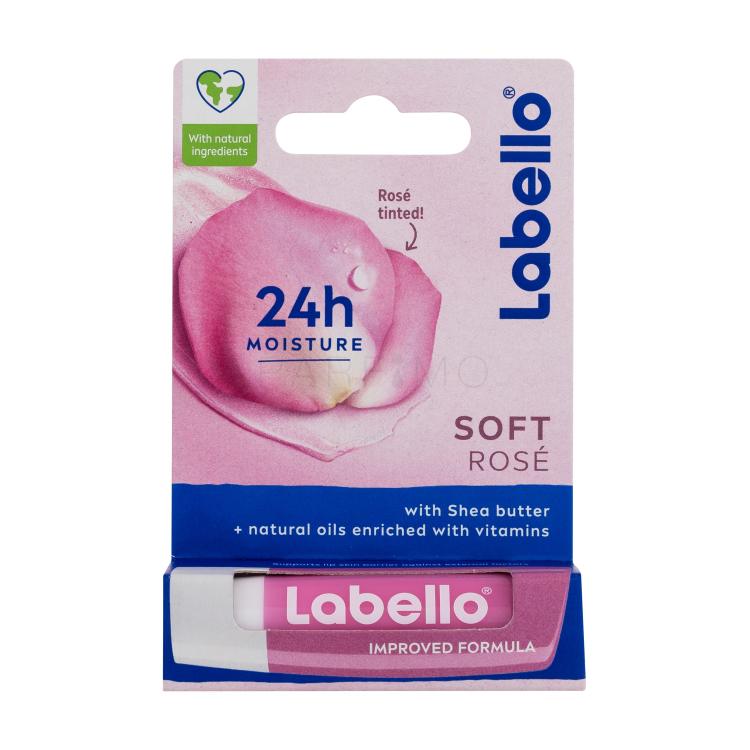 Labello Soft Rosé 24h Moisture Lip Balm Balsamo per le labbra donna 4,8 g