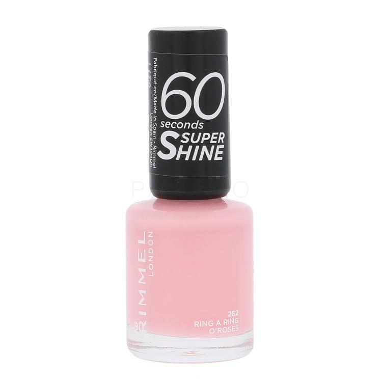 Rimmel London 60 Seconds Super Shine Smalto per le unghie donna 8 ml Tonalità 262 Ring A Ring O´Roses