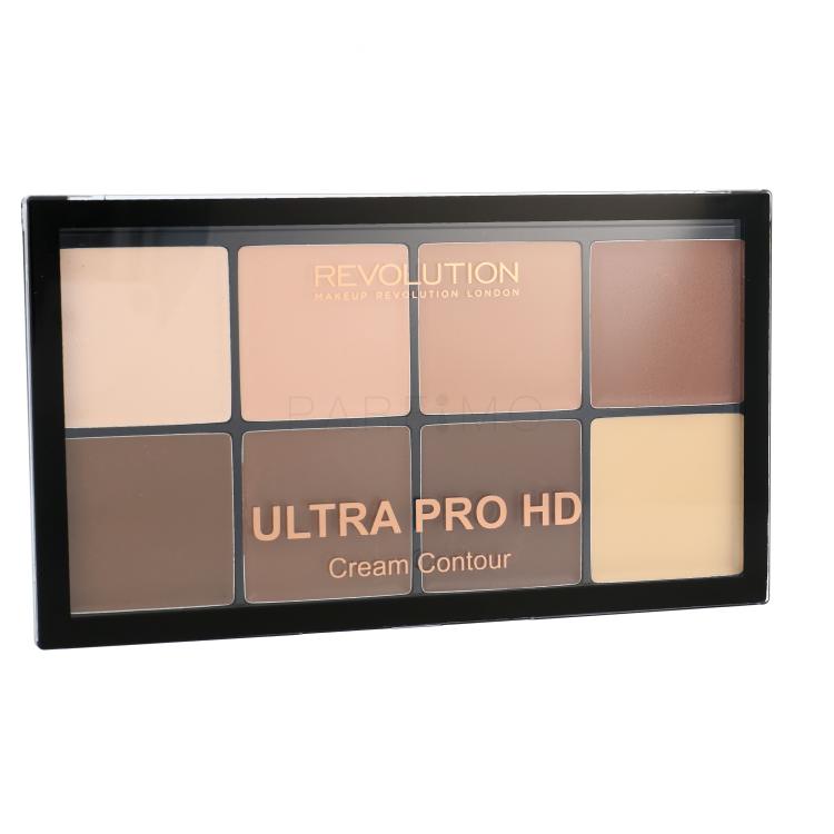 Makeup Revolution London Ultra Pro HD Cream Contour Palette Cipria donna 20 g Tonalità Light Medium