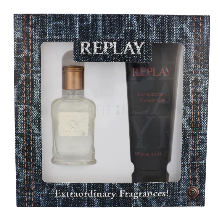 Replay Jeans Original! For Him Pacco regalo Eau de Toilette 30 ml + doccia gel 100 ml