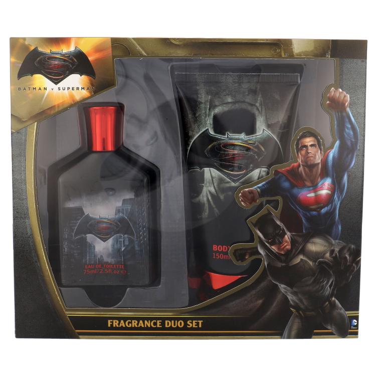 DC Comics Batman v Superman Pacco regalo Eau de Toilette 75 ml + doccia gel 150 ml