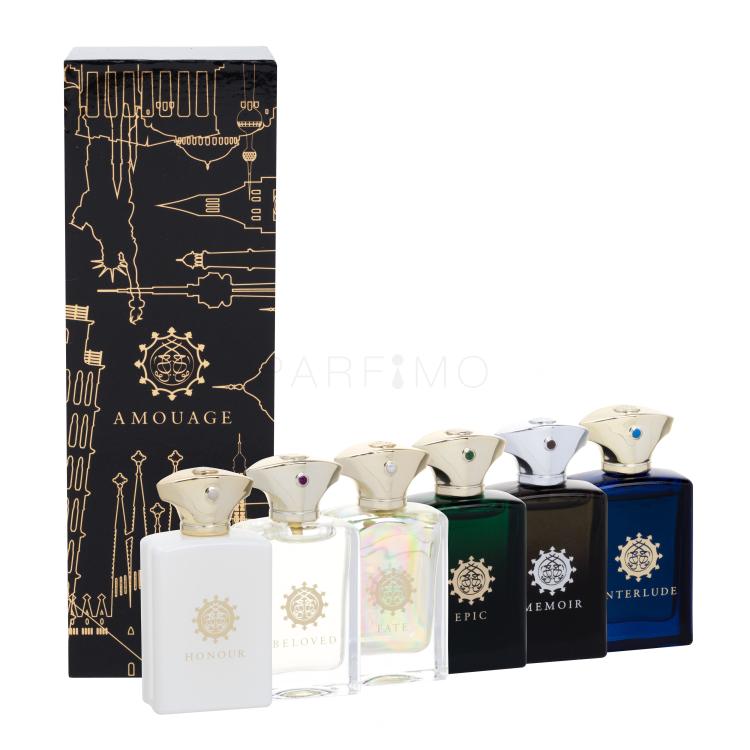 Amouage Mini Set Modern Collection Pacco regalo 6x 7,5 ml Eau de Parfum Beloved + Epic + Memoir + Honour + Interlude + Fate