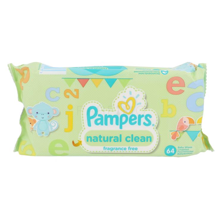 Pampers Baby Wipes Natural Clean Salviettine detergenti bambino 64 pz