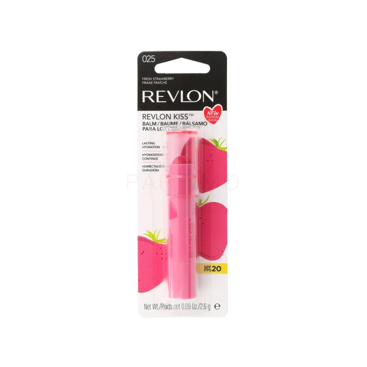 Revlon Revlon Kiss SPF20 Balsamo per le labbra donna 2,6 g Tonalità 025 Fresh Strawberry