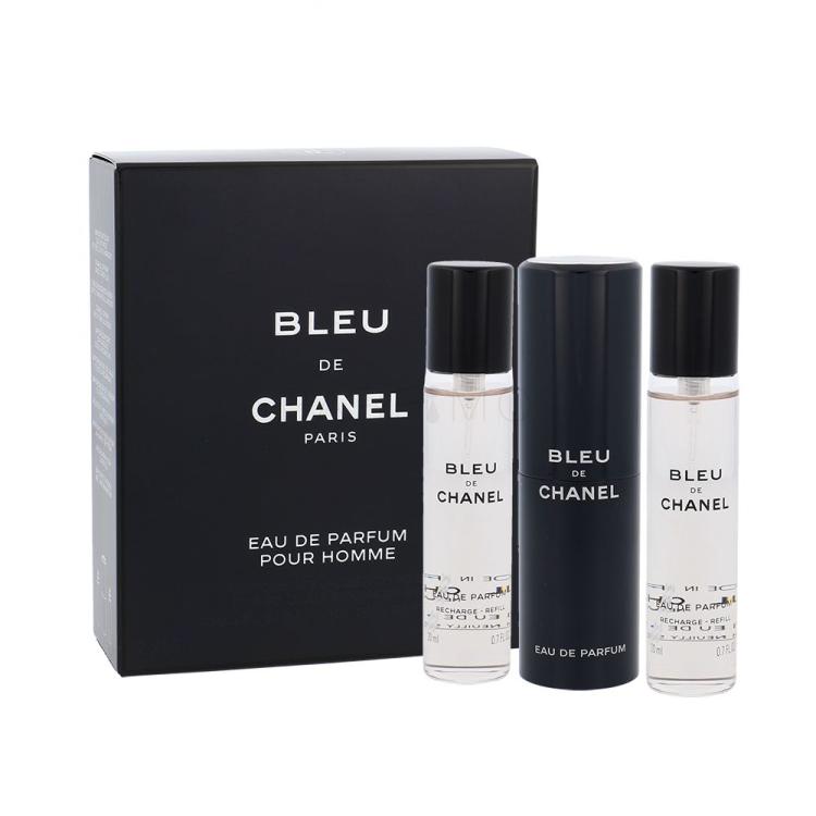 Chanel Bleu de Chanel Eau de Parfum uomo Twist and Spray 3x20 ml