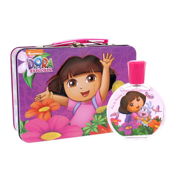 Nickelodeon Dora The Explorer Dora &amp; Boots Pacco regalo Eau de Toilette 100 ml + scatola di metallo