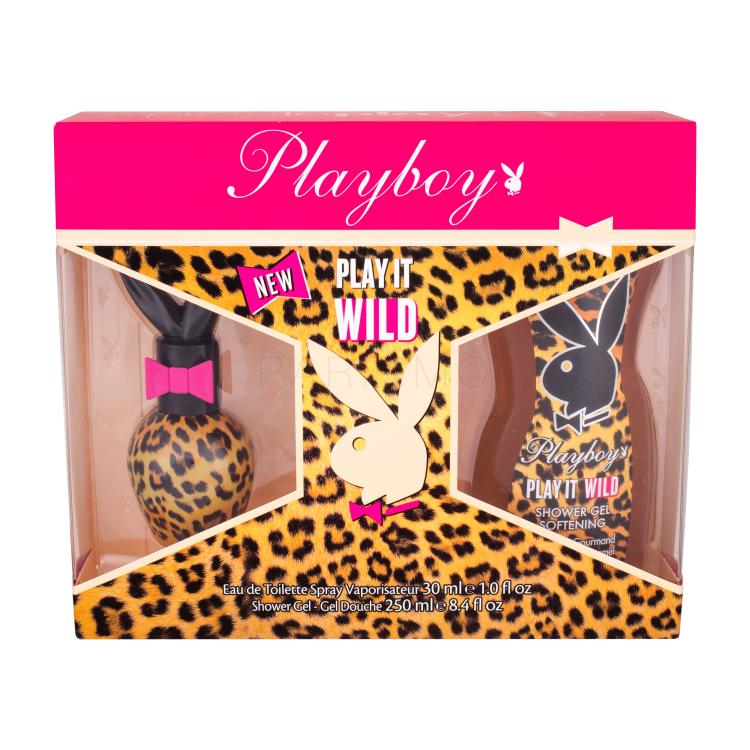 Playboy Play It Wild For Her Pacco regalo Eau de Toilette 30 ml + 250 ml doccia gel